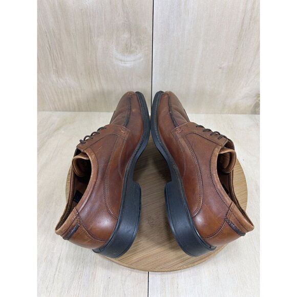 Ecco Helsinki Brown Leather Dres Shoes Mens Size 43 US Mens Size 9/9.5 - Picture 5 of 7